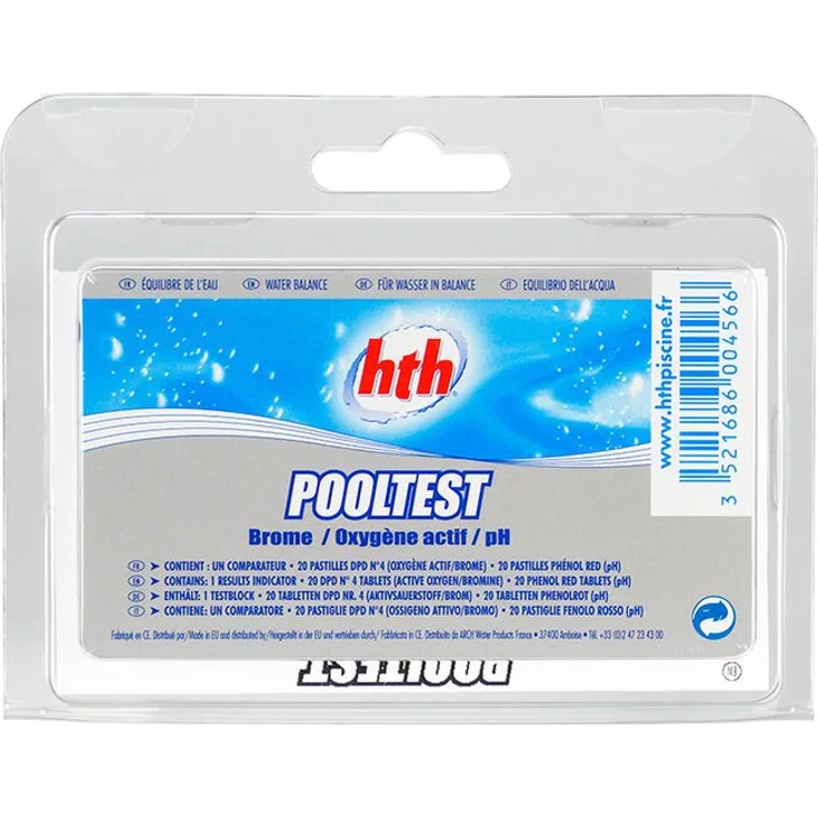 HTH hth Pooltest Brom Sauerstoff pH