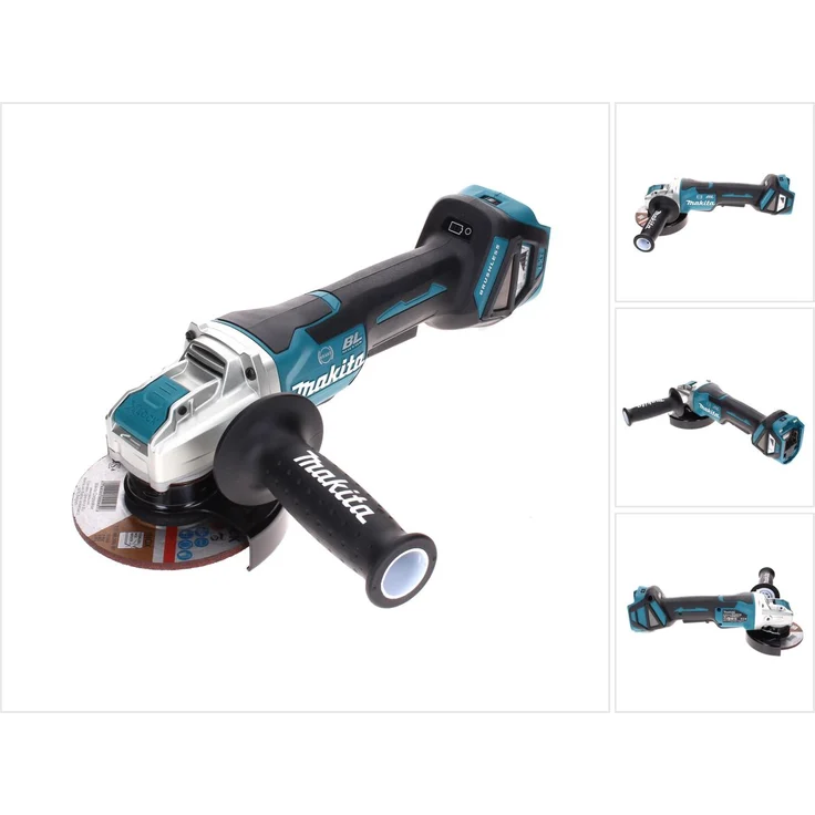 Makita DGA519Z Winkelschleifer 18 V ohne Akku, ohne Ladegerät, Petrol 125 mm Akku – Bild 1