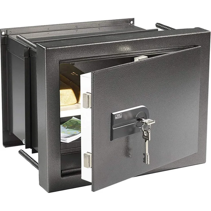 BURG-WÄCHTER Wandtresor, Karat WT 614 K, Doppelbartschloss, Widerstandsgrad N, Variable Tiefe, 25,8 l Volumen