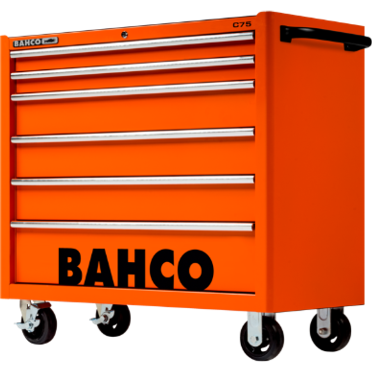 Bahco 40 Zoll-C75-Werkstattwagen der Classic Serie mit 6 Schubladen, blau, 98...