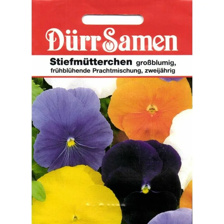 DÜRR-SAMEN Dürr-samen - Stiefmütterchen ohne Auge Mischung | Stiefmütterchensamen 