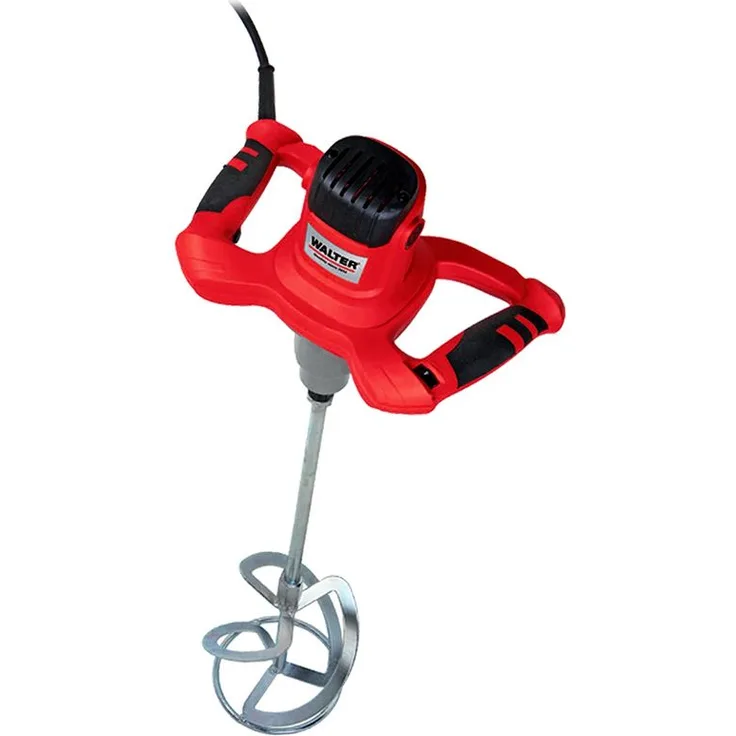 WALTER Werkzeuge Farb- und Mörtelrührer 1400W, Softstartmechanismus, elekrtonische Drehzahlregelung, ergonomische Griffe, M14 Gewinde, bis