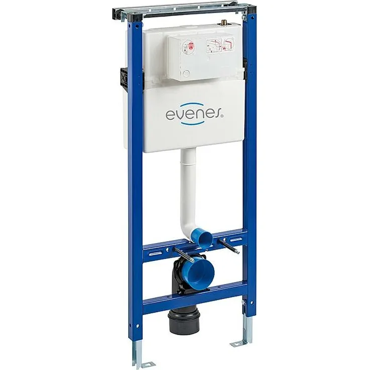 Evenes - WC Element Vorwandelement mit Spülkasten Wand BH 115cm Betätigungsplatte
