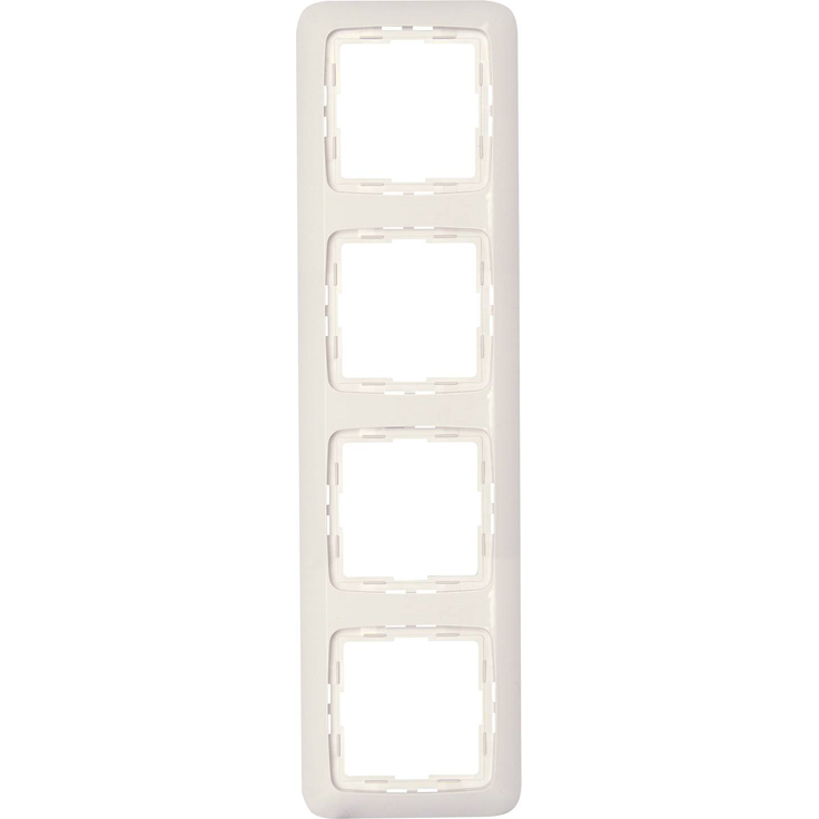 Kopp 404417064 Rivo Abdeckrahmen 4-fach, rein-weiß, 4fach