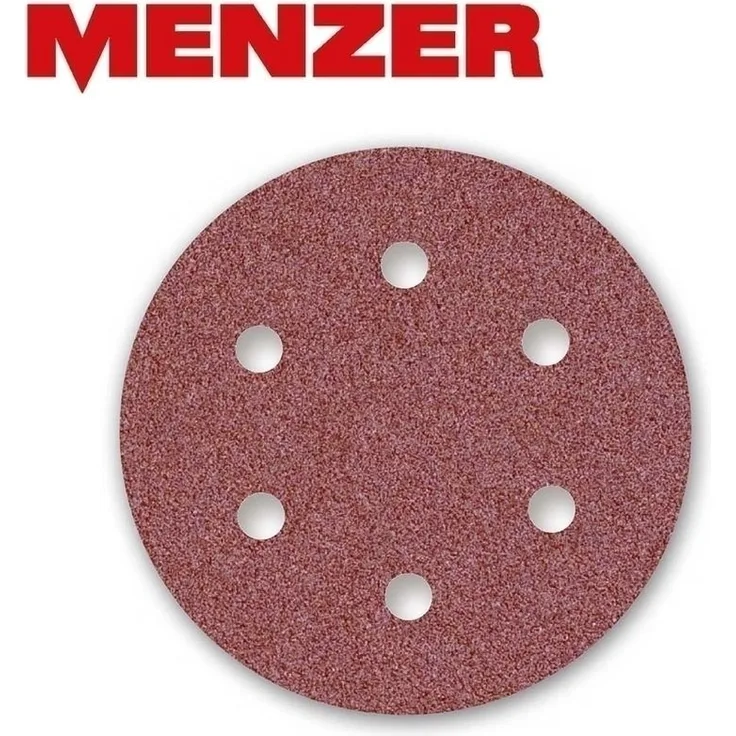 25 MENZER Klett-Schleifscheiben f. Trockenbauschleifer, Ø 225 mm - 6-Loch - K60 - Normalkorund