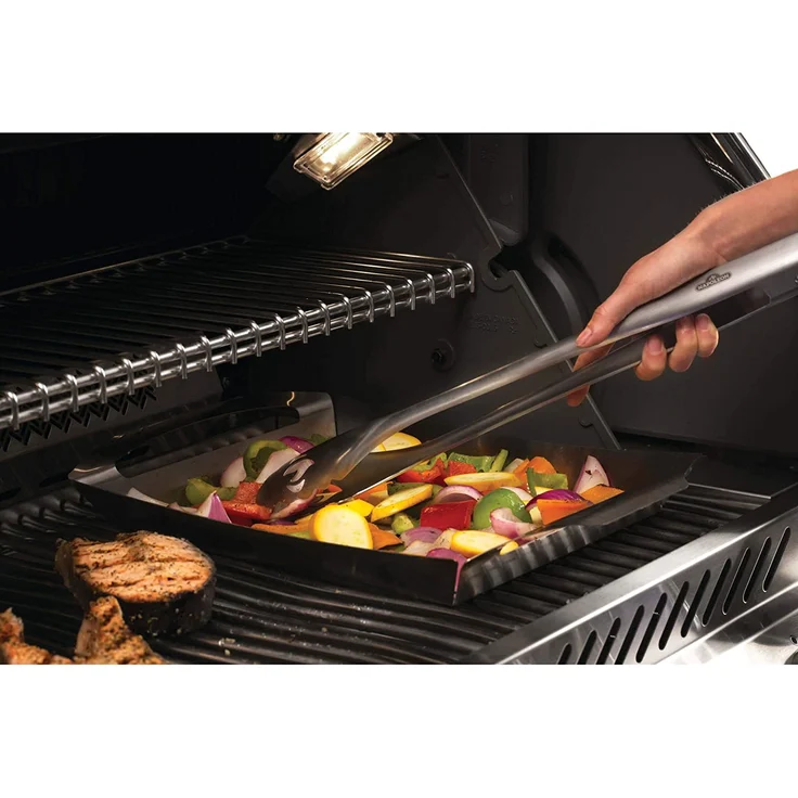Napoleon 70033 Commercial Grillbesteckset Grillwerkzeug, Edelstahl, 2 Stück – Bild 2