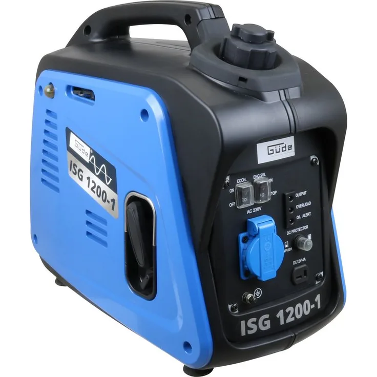 Güde Inverter-Stromerzeuger ISG 1200-1 - 40719 4-Takt-OHV Benzin Reversierstart 1 x 230 V / 50 Hz Anschluss Ölmangelsicherung ECO - Funktion LED-Anzeige Integrierter Benzinhahn