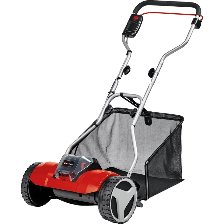 Einhell Akku-Spindelmäher GE-HM 18-38 Li-Solo Power X-Change - Li-Ion, 18 V, 38 cm Schnittbreite, 4-stufige Schnitthöhenverstellung, Mähspindel mit 5 Stahlmessern, ohne Akku und Ladegerät – Bild 1
