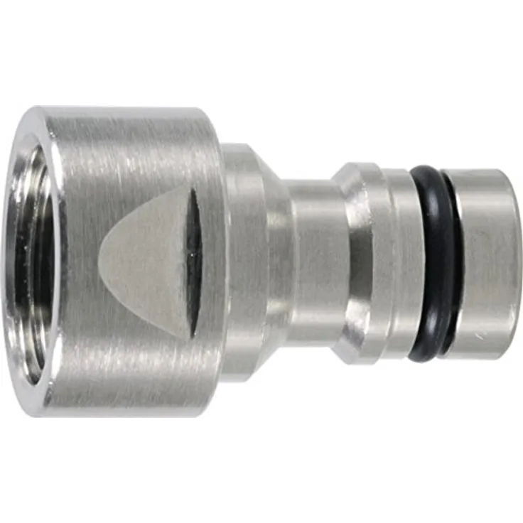 GEKA 711XSB Hahnstecker Stecksystem IG G 3-4 Zoll MS NI, Silber, 18 x 8 x 13 cm Bewässerungszubehör