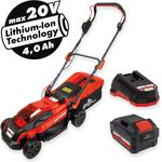 Grizzly Tools Akku-Rasenmäher ARM 2040-33 Set, 33 cm Schnittbreite, bis 150 m² Rasenfläche