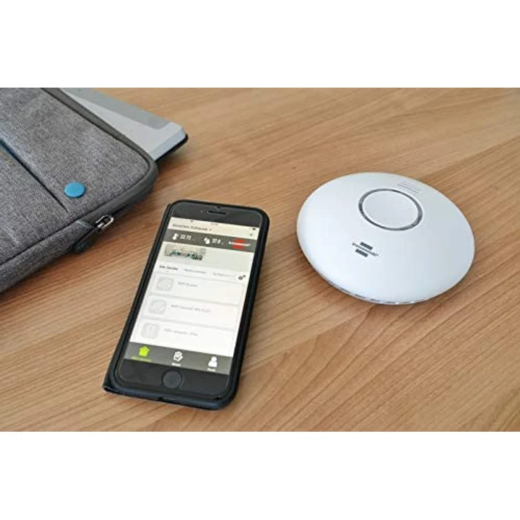 BrennenstuhlConnect WiFi Rauch-und Hitzewarnmelder WRHM01 mit App-Benarichtigung WLAN Rauchmelder inklusive 2x Batterien, EN 14604 – Bild 2
