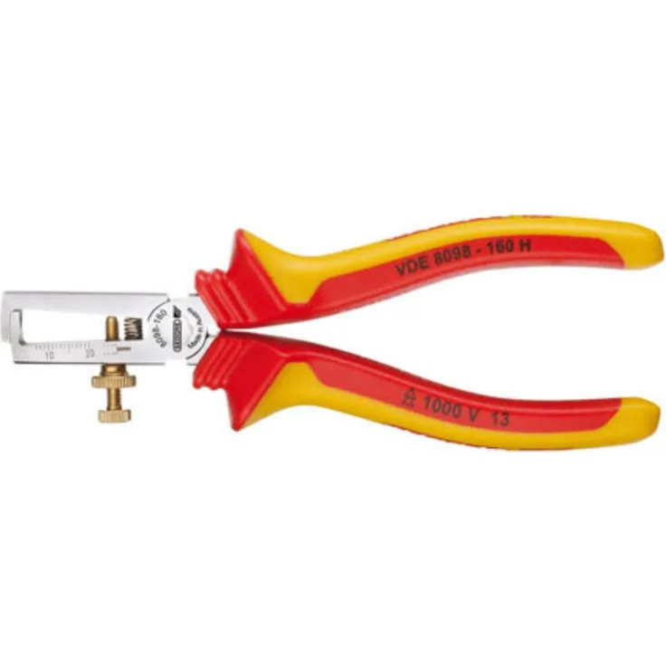 GEDORE 8098-160 H VDE-Abisolierzange mit Hüllenisolierung 160 mm