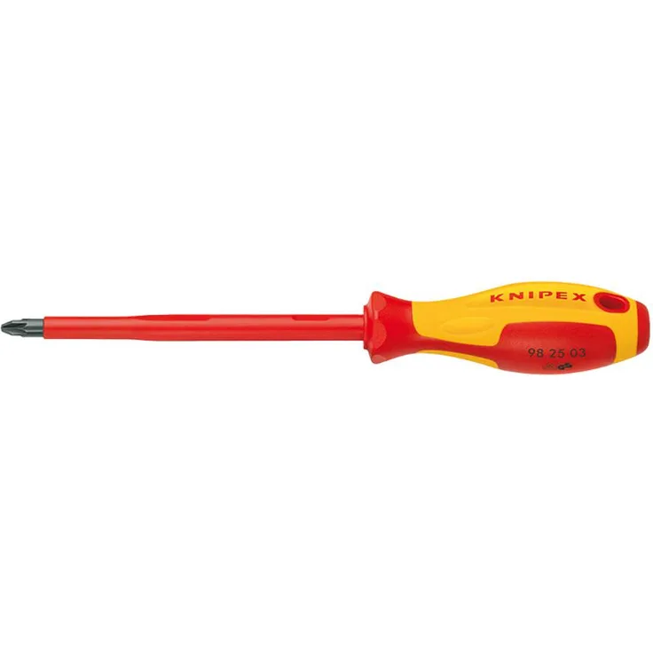 KNIPEX 98 25 02 Schraubendreher für Kreuzschlitzschrauben Pozidriv 212 mm