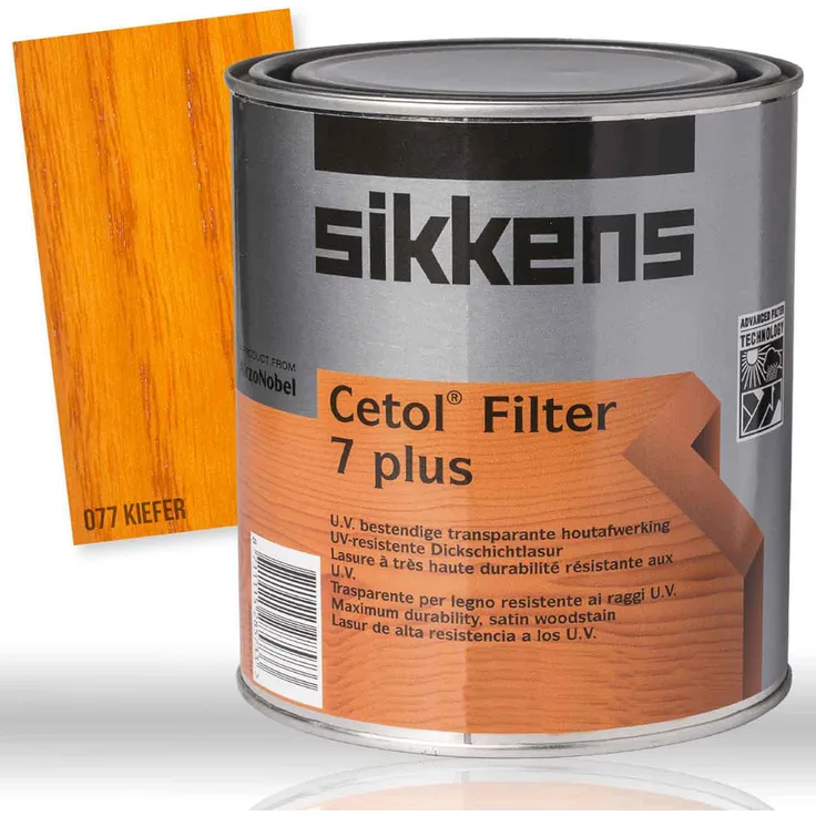 Sikkens - Sikkens Cetol Filter 7 Plus kiefer Streichlasur Dickschicht 2500ml - braun