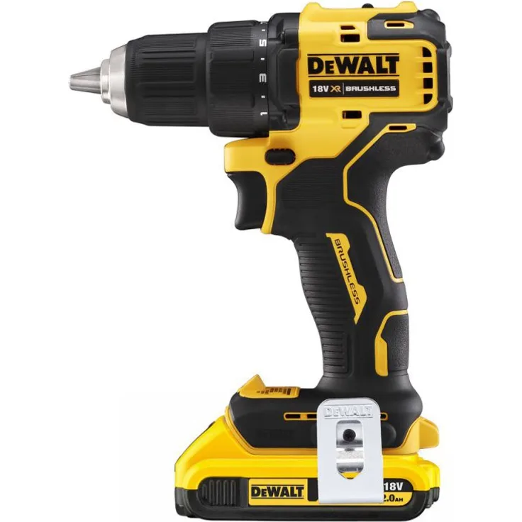 DeWALT DCD708D2T-QW Akku-Bohrschrauber 18 V, 2 Ah, Schwarz-Gelb