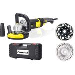 FANZTOOL Betonschleifer Set mit Diamantschleiftopf und Premium Absaughaube 1500W-125mmund