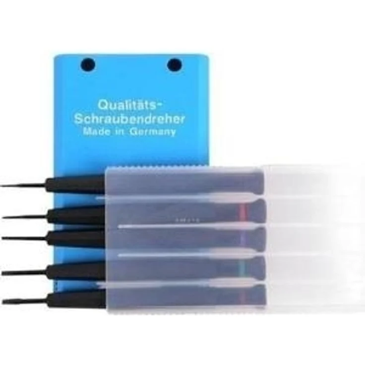 Bernstein Uhrmacherschraubendreher-Satz, Kunststoff, 5-teilig in Kunststoff-Box, 4-380