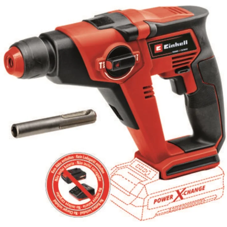 Einhell Akku-Bohrhammer TE-HD 18-12 Li Power X-Change PXC (ohne Akku, ohne Ladegerät) – Bild 1