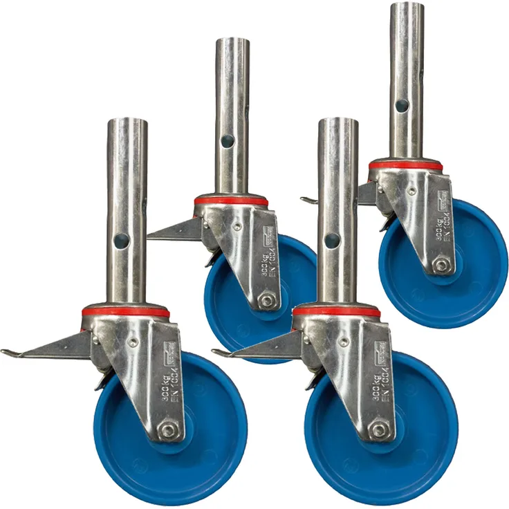 Krause Fahrrollensatz 125mm 4 Stück für KRAUSE ClimTec Gerüst