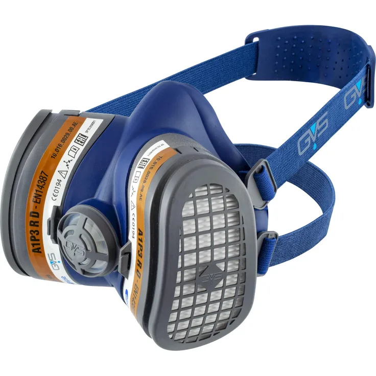 GVS Filter TECHNOLOGY SPR504 Elipse A1P3 Halbmaske mit wartungsfreien Standfiltern M/L blau