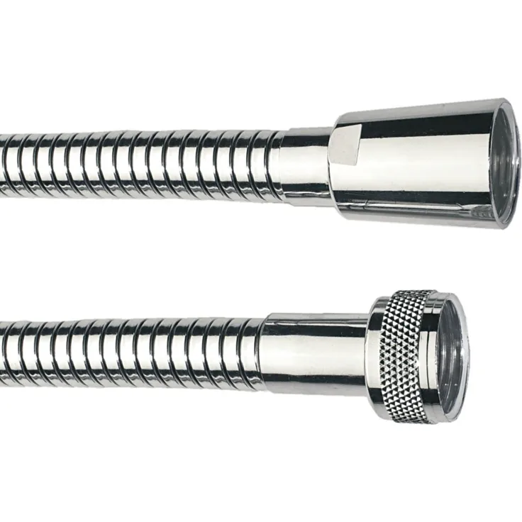 Cornat Brauseschlauch - 150 - 200 cm Länge - Metall verchromt - Extrem Belastbar - Verdrehsicher - 1-2 Zoll Anschluss - Duschschlauch Made in Germany - Ersatzschlauch für Dusche & Badewanne - TECB3364
