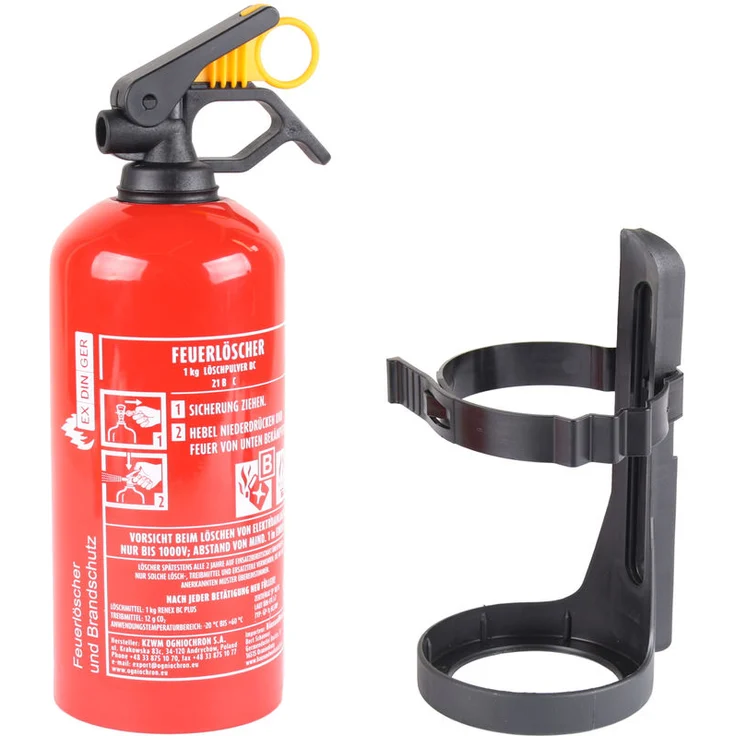 kompakter BC Pulver-Autofeuerlöscher gemäß DIN EN 3-7 (1 kg) - Exdinger