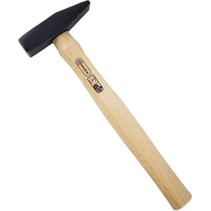 Connex Schlosserhammer 500 g, Holzstiel - Hammer - Ingenieurhammer - Stahlhammer - Werkzeug - COX600050
