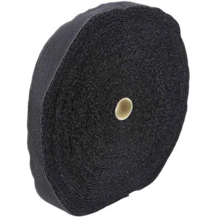 Dönges Klettband, 25 mm x 25 m, schwarz
