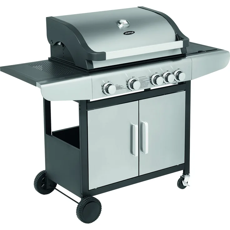 Justus 4 SU Ares Gasgrill, Edelstahl, mit Thermometer