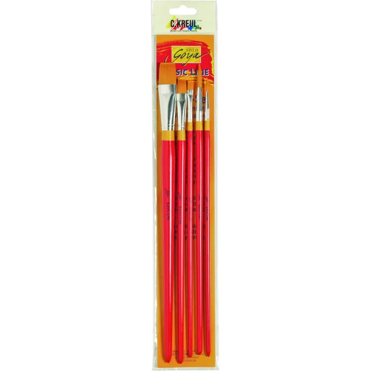 Kreul Solo Goya Künstlerpinsel Set Synthetik 5 Stück, gemischt