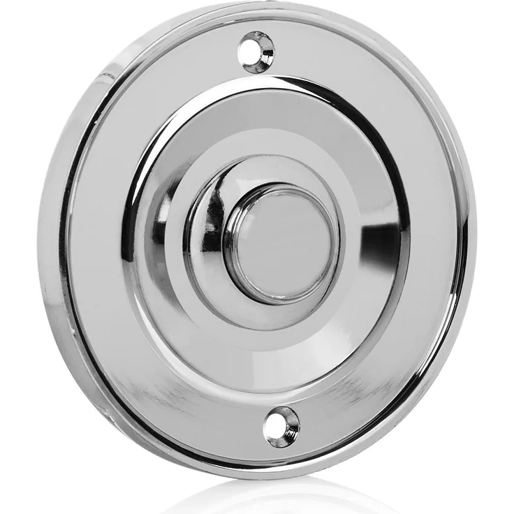 Byron DBW-21073 Klingelknopf Unterputzmontage Silber-Chromoptik