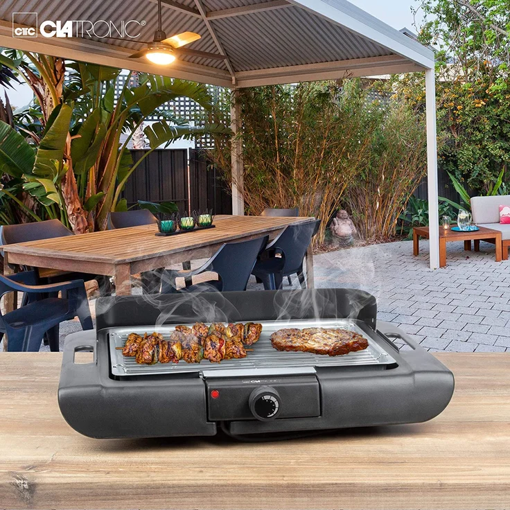 Clatronic BQS 3508 Elektrogrill, 3000 Watt, 2-3 Personen, Grillfläche 35,5 x 24,5 cm – Bild 3