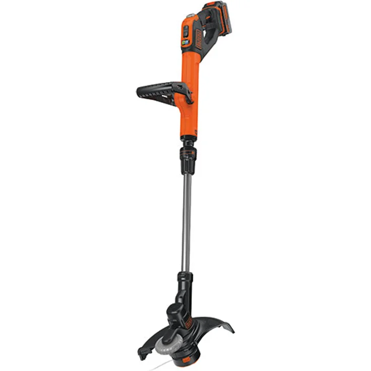 Black+Decker Akku-Rasentrimmer Powercommand EasyFeed, 18V 4,0Ah, inkl. Akku und Ladegerät, 30 cm Schnittbreite, für größere Flächen STC1840EPC – Bild 1