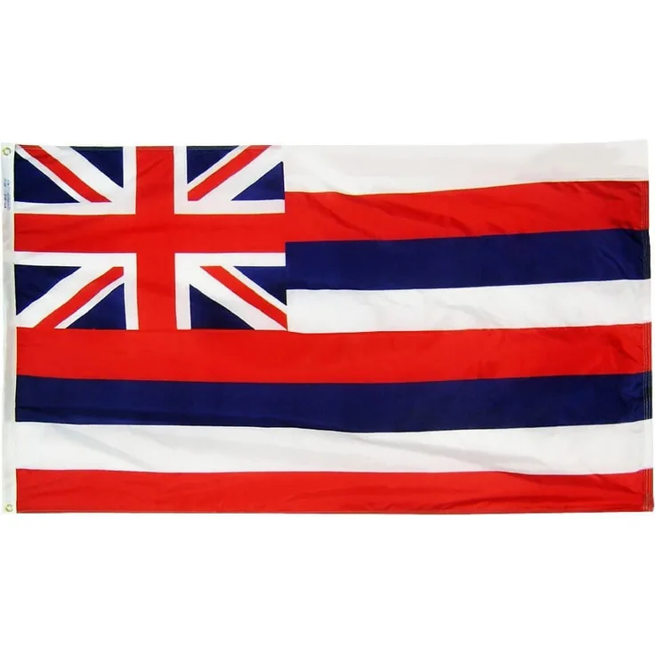 Annin Flagmakers Hawaii Staatsflagge 2x3 ft. 100% in den USA nach Offiziellen Designspezifikationen hergestellt.