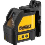 Dewalt Kreuzlinien-Laser (selbstnivellierend, horizontale und vertikale Laserlinien, Laserfarbe Rot, Laserklasse 2, 2-Tasten-Bedienung, inkl. Wandhalterung, Batterien und Koffer) DW088K