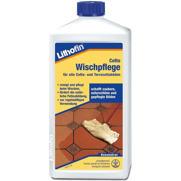 Lithofin COTTO Wischpflege für alle Cotto und Terracotta-Böden, 1 Liter – Bild 1