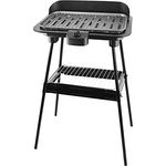 Emerio Elektrogrill, Standgerät, antihaftbeschichtet,38x22cm, Schwarz, 46,7x35,4x11,2 cm