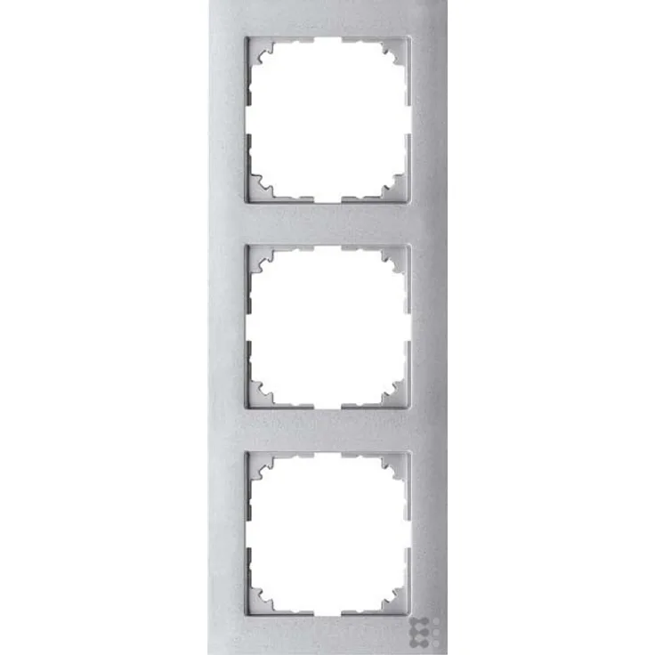 Merten MEG4030-3660 M-Pure-Rahmen, 3fach, Aluminium
