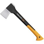 Fiskars Spaltaxt, Inklusive Klingen- und Transportschutz, Länge: 44 cm, Antihaftbeschichtet, Hochwertige Stahl-Klinge-Glasfaserverstärkter Kunststoff-Stiel, Schwarz-Orange, X11S, 1,1 kg, 1015640