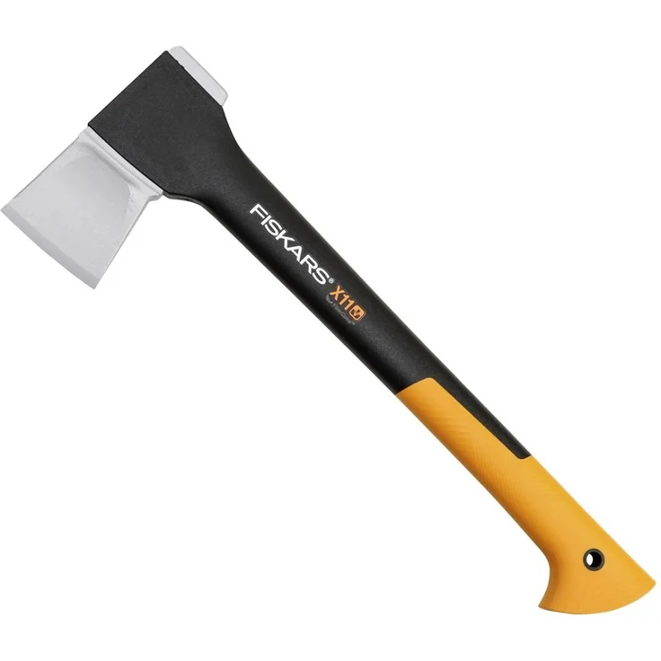 Fiskars Spaltaxt, Inklusive Klingen- und Transportschutz, Länge: 44 cm, Antihaftbeschichtet, Hochwertige Stahl-Klinge-Glasfaserverstärkter Kunststoff-Stiel, Schwarz-Orange, X11S, 1,1 kg, 1015640 – Bild 1