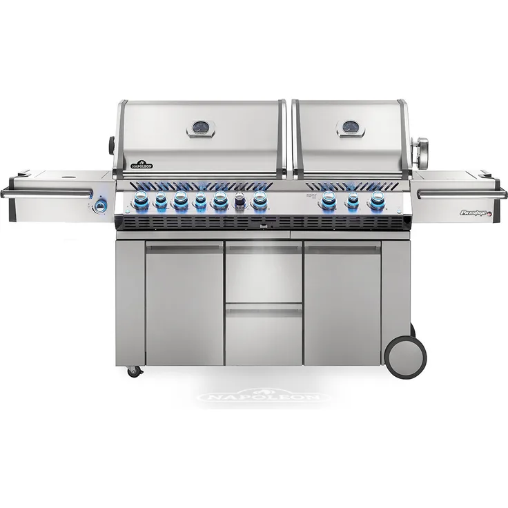 Napoleon Prestige PRO 825 PRO825RSBIPSS-3-DE Edelstahl 2020 Gasgrill, Maße 131 x 239 x 65 cm
