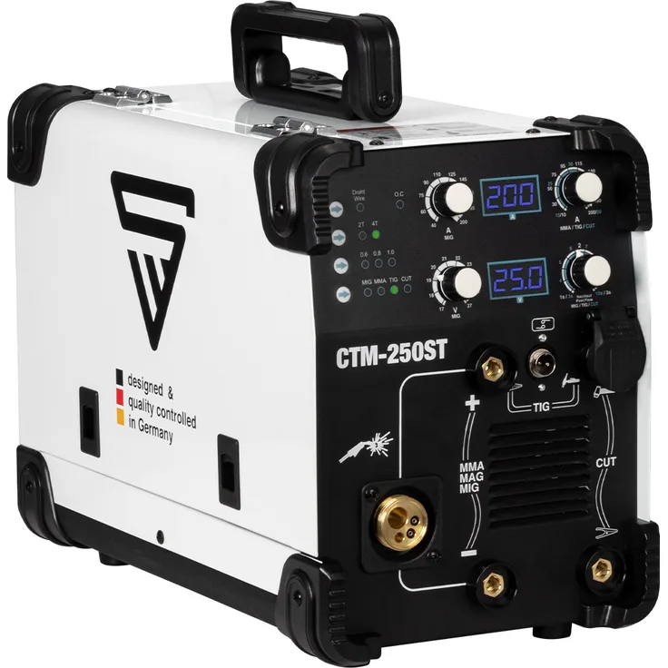STAHLWERK CTM-250 ST Kombi-Schweißgerät WIG MIG MAG MMA CUT Vollausstattung