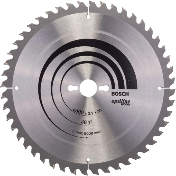 Bosch Professional Kreissägeblatt Optiline Wood (für Holz, 300 x 30 x 3,2 mm, 48 Zähne, Zubehör Kreissäge) – Bild 1