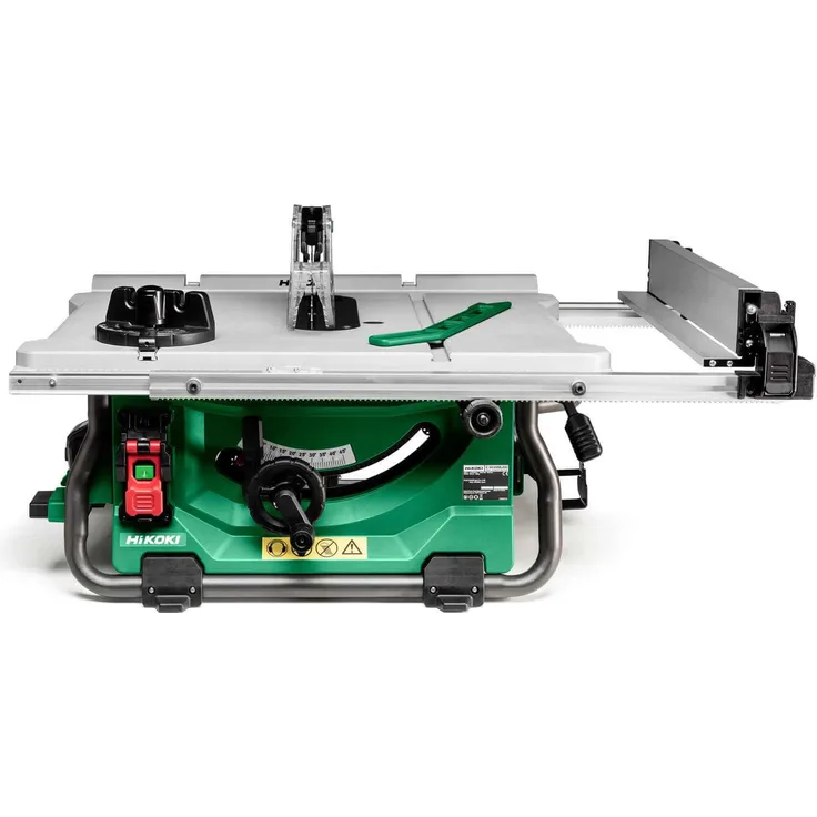 Hikoki Akku-Tischkreissäge C3610DRJ Holzsäge, Tischsäge, Mobile Kreissäge, Akku- und Netzbetrieb möglich - 36V