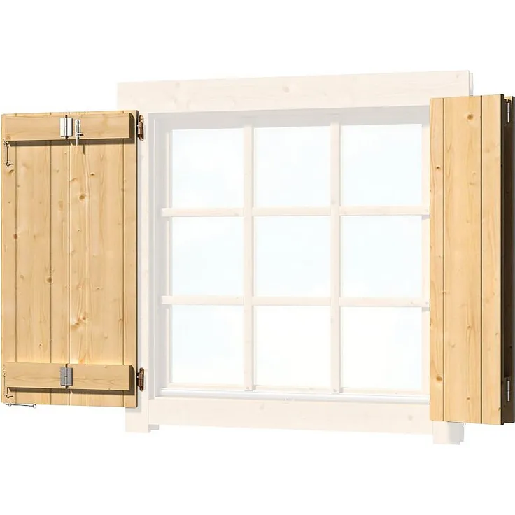 Nordic Holz Fensterladen, für Gartenhaus »Colorado« 4743329247003