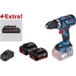 Bosch Professional Akku-Schlagbohrschrauber GSB 18V-60 C. 2 x 5.0 Ah Akku. ProCORE18V 4.0 Ah.L-BOXX (0615990K7N)