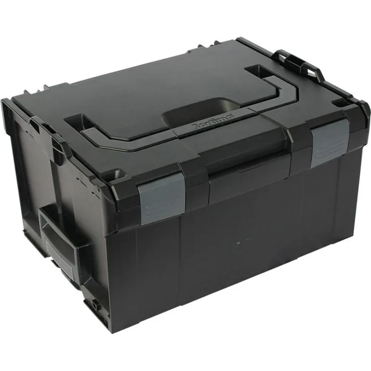 L-BOXX 238 BSSVerkehrsschwarz mit anthrazitgrauen Schnappern und Koppelhebeln