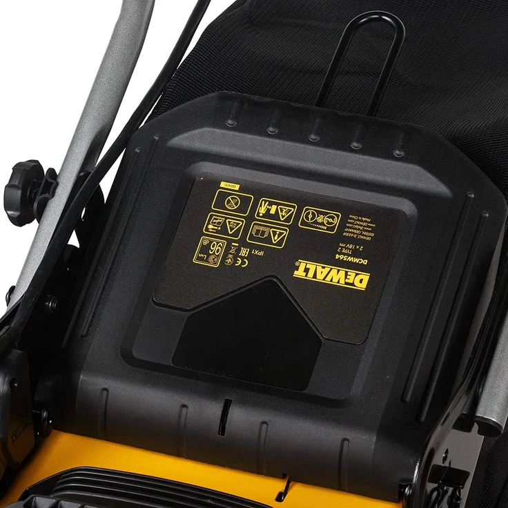 Dewalt Akku-Rasenmäher - 18V, 48 cm Schnittbreite, für große Grundstücke - bis 800m², mit Mulchfunktion, 5-fache Schnitthöhenverstellung, 55l Fangkorb, ohne Akku und Ladegerät DCMW546N - DCMW564N-XJ – Bild 4