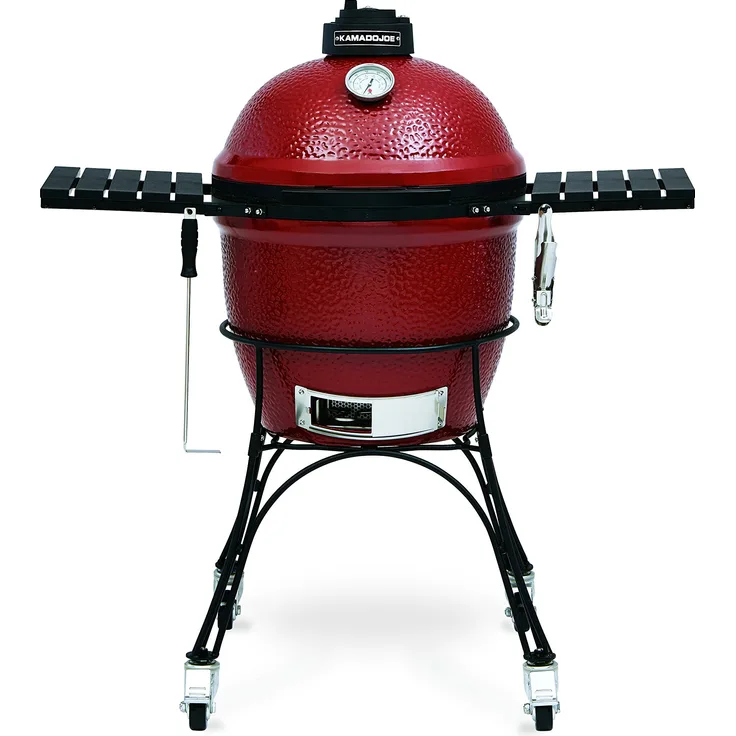 Kamado Joe KJ23RH HolzkohlegrillClassic Joe red, aus Keramik, rot,