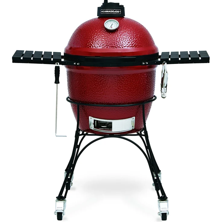 Kamado Joe KJ23RH HolzkohlegrillClassic Joe red, aus Keramik, rot, – Bild 1